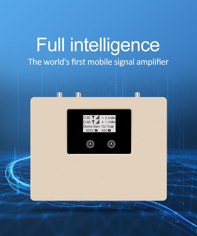 Jogo celular duplo 2 do amplificador do sinal do repetidor 1800/2100MHz da faixa da exposição 2G 3G 4G do LCD