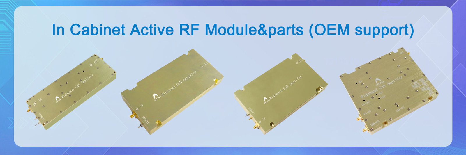 ATNJ Customized Wideband 20-700MHz Gan Amplifier Ultra Band High Power Gan Amplifier for 2G 3G 4G 5G
