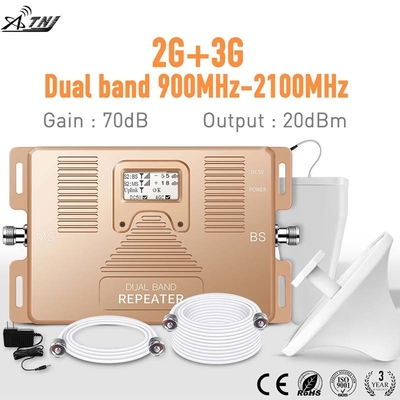 comprar 70dB amplificador duplo do telefone celular do impulsionador do sinal da faixa do ganho 2G 3G fabricação em linha