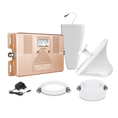 comprar Cobertura Amplificador de sinal de banda dupla 800 / 1800MHz Repetidor celular 2G 4G LTE fabricação em linha