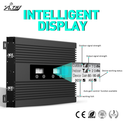 comprar amplificador de impulsionador duplo 23dBm potência de saída do telefone celular da faixa 80dB 27dBm fabricação em linha