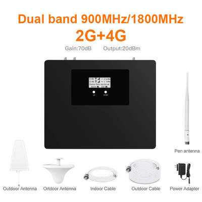 Impulsionador duplo do sinal da G/M 4G da faixa, amplificador do sinal do telefone celular de LTE