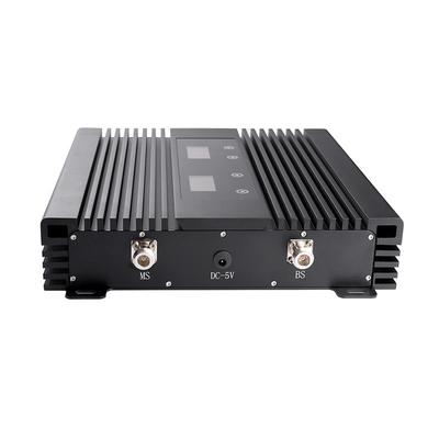 repetidor móvel duplo do sinal do impulsionador 900MHz 1800MHz do sinal da faixa 80dB