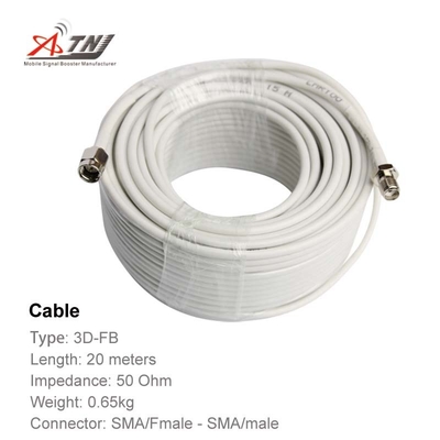 Homem do cabo coaxial SMA do impulsionador do sinal de RG58 20m ao tipo fêmea de SMA