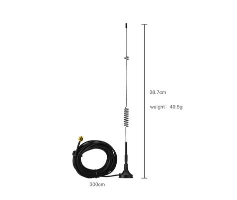 cabo externo da mola RG174 da antena do impulsionador do sinal de 800MHz 2700MHz