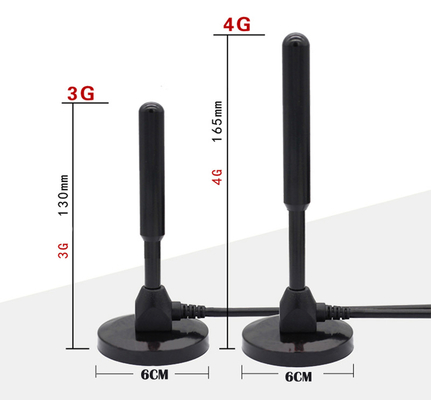 Antena do impulsionador do sinal do veículo do ganho 35dBi 4G com otário magnético
