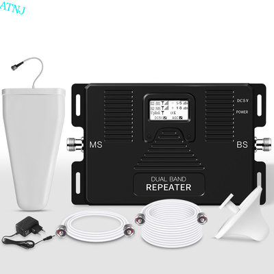 Bom preço ganho duplo do impulsionador 900MHz 1800MHz 70dB do sinal da faixa de 2G 4G com LCD on-line