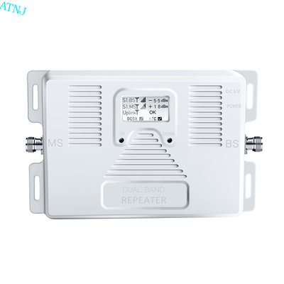 Bom preço repetidor duplo 2G 3G 4G do impulsionador do sinal da faixa de 1800MHz 2100MHz 70dB on-line