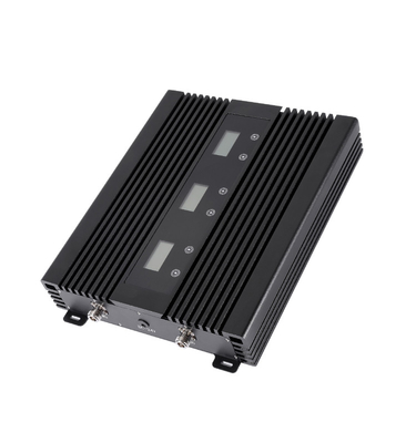 faixa 900MHz 1800MHz 2100MHz do amplificador de impulsionador do telefone celular 80dB tri